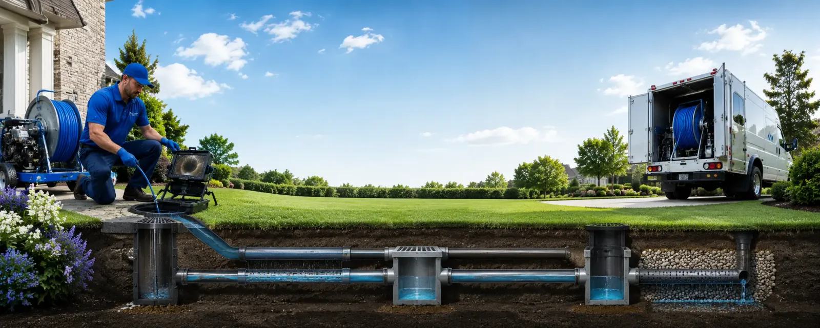 Outdoor drain cleaning information for Virden, IL